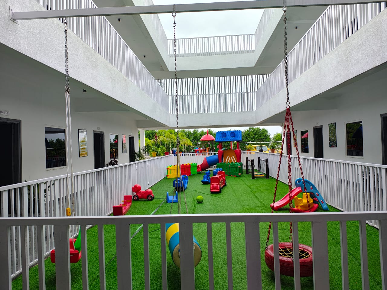 The kids play area